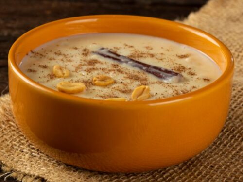 Canjica Doce com Amendoim