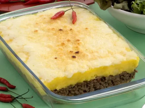 Escondidinho de Mandioquinha e Carne Moída
