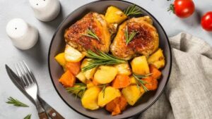 Frango com Legumes na Airfryer Receitas para Airfryer