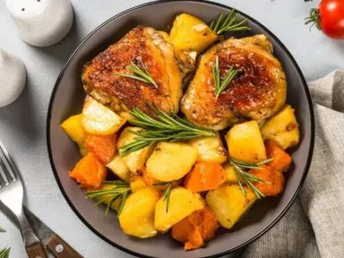 Frango com Legumes na Airfryer
