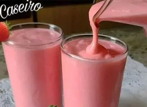 Iogurte Caseiro de Morango