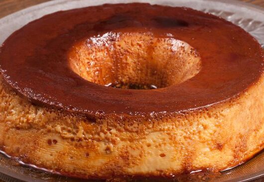 Pudim sem leite condensado na Airfryer com calda caramelizada