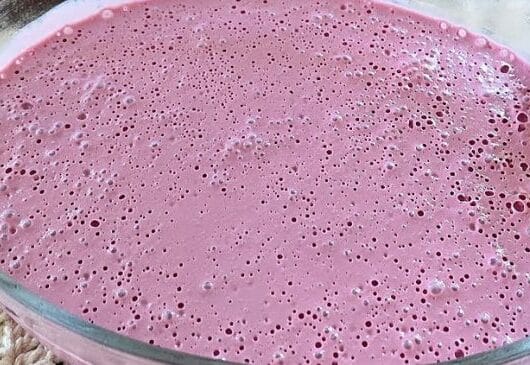 mousse de uva com tang