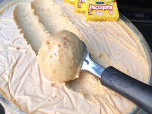 Sorvete de Paçoca Cremoso Muito Fácil