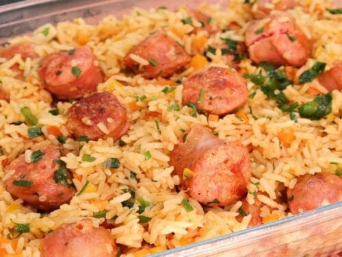 Arroz com Linguiça Toscana