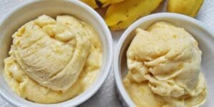Sorvete de banana cremoso e refrescante