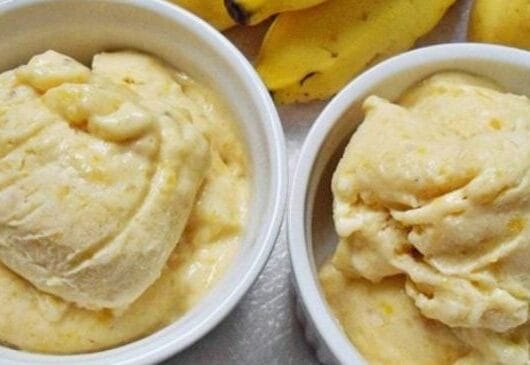 13 Receitas de Sorvete Fáceis e Cremosos Para Refrescar No Calor 5 Sorvete de banana cremoso e refrescante