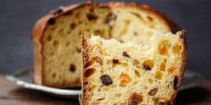 Panetone Caseiro com frutas cristalizadas e uvas passas
