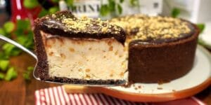 Torta de sorvete com paçoca e brigadeiro