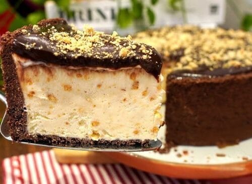 Torta de Sorvete com Paçoca e Brigadeiro