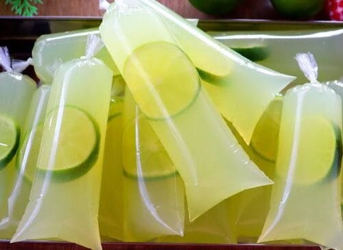 Geladinho Alcoólico de Caipirinha