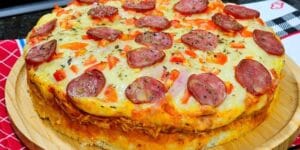 Lanchão de forno completo com frango e queijo