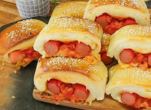 Cachorro-Quente de Forno Macio e Recheado