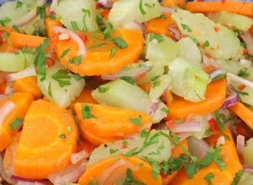 Salada de Chuchu com Cenoura