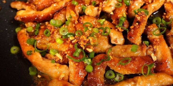 Carne de Porco Alho e Óleo