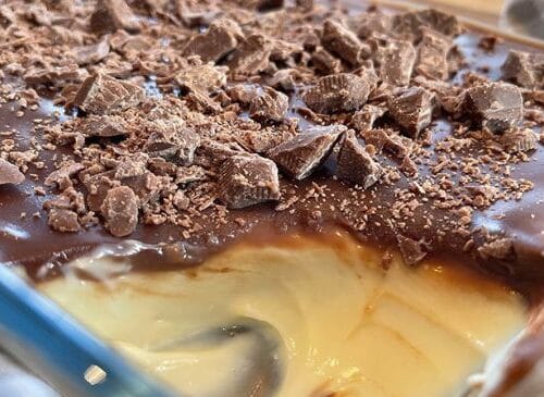 Creme Gelado com Chocolate