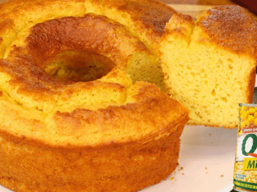 Bolo de Milho Super Fofinho com Milho de Latinha
