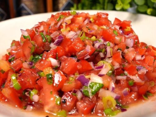 Receita de Vinagrete de Tomate