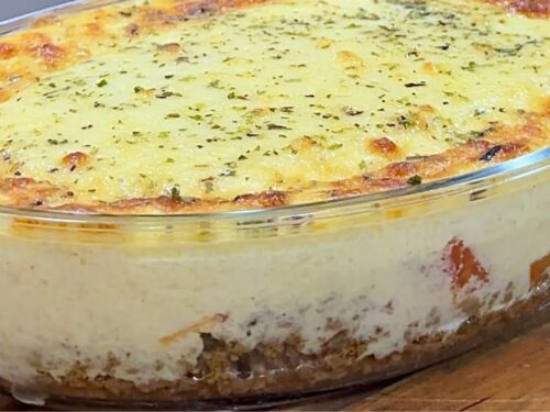 Carne Moída com Creme de Milho