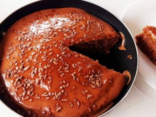 Bolo de Chocolate na Frigideira sem Forno e sem Batedeira