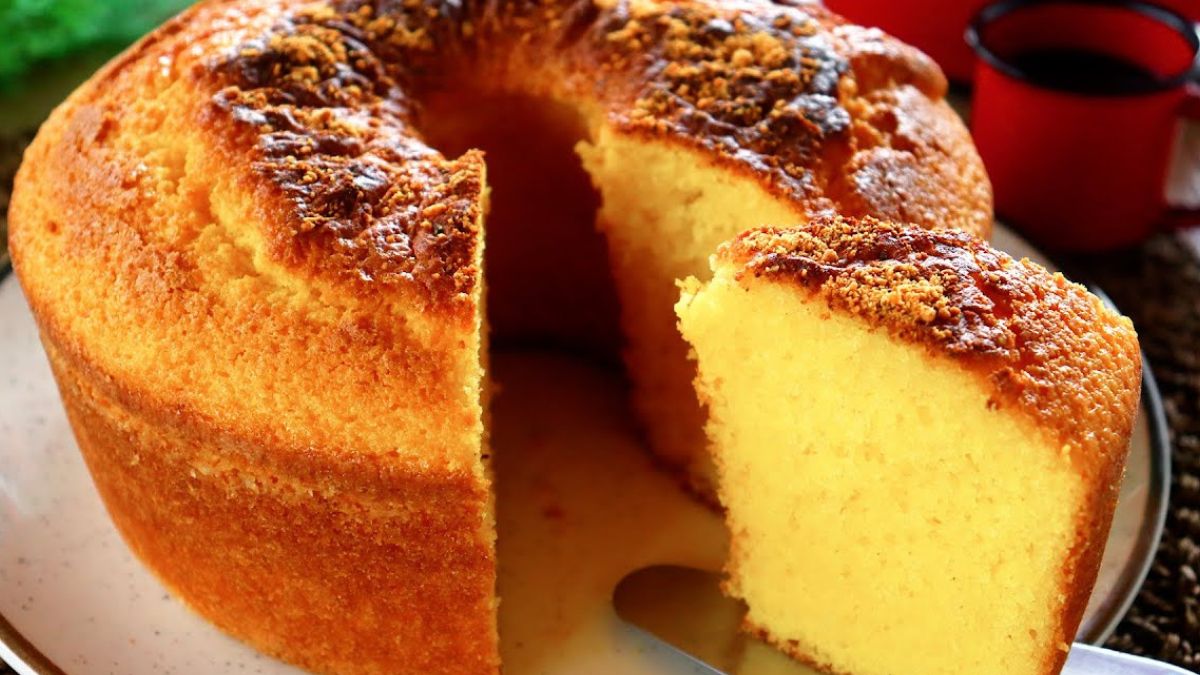 Bolo de Fubá Úmido e Fofinho