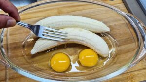 Receita com banana e ovo simples e deliciosa