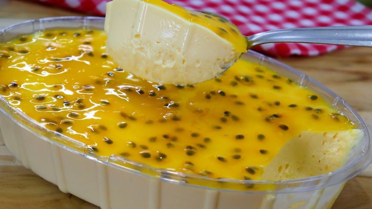 Mousse de Maracujá Sem Gelatina Cremoso e Refrescante