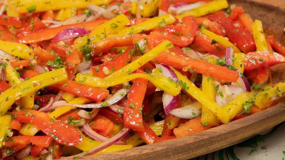 Salada de Pimentão Colorida