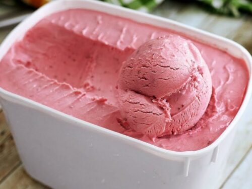 Sorvete de Morango Natural