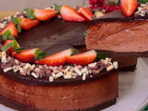 Cheesecake de Chocolate Fácil, Cremosa e Sem Gelatina