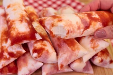 Geladinho Gourmet Romeu e Julieta cremoso com goiabada