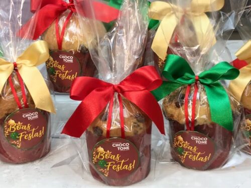 Mini Chocotone de Natal Fofinho e Caseiro