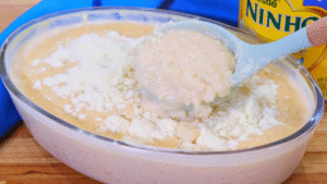 Arroz doce cremoso de Leite Ninho servido em tigela