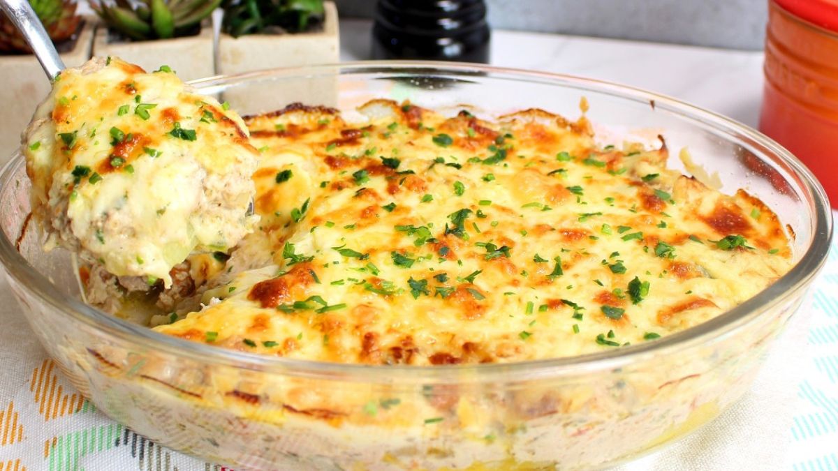Atum Gratinado com Batata Rápido e Fácil