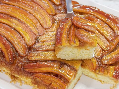 Bolo de Banana Caramelizada Fofinho e Irresistível