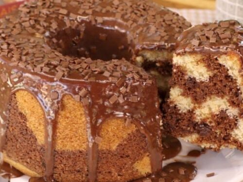 Bolo Mesclado Sem Ovos Super Fofinho e Amanteigado