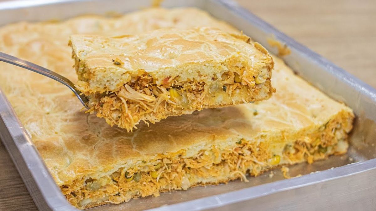 Torta de Frango de Liquidificador Super Fácil e Fofinha