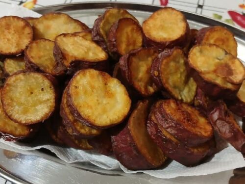 Batata Doce Frita Diferente (Cozida e Frita)