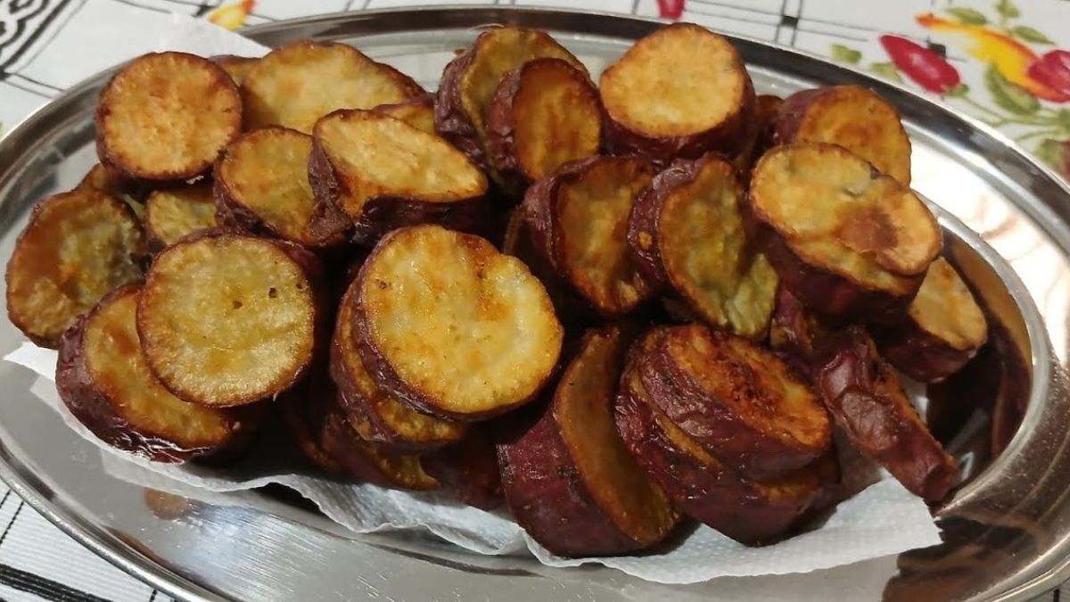 Batata Doce Frita Diferente (Cozida e Frita)