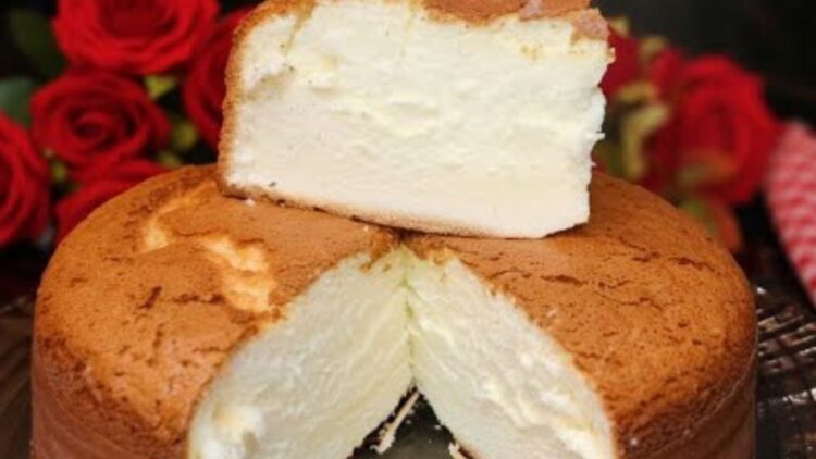 Bolo algodão sem farinha de trigo fofinho e leve