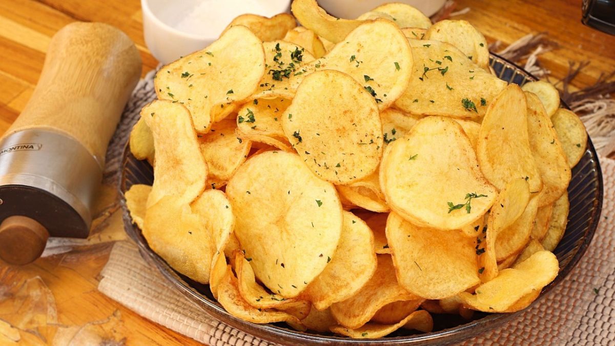 Batata Chips Crocante e Sequinha Perfeita em Casa