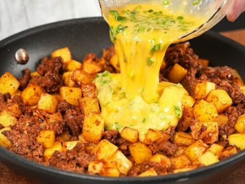Batata com Carne Moída na Frigideira: Receita Rápida, Fácil e Deliciosa!