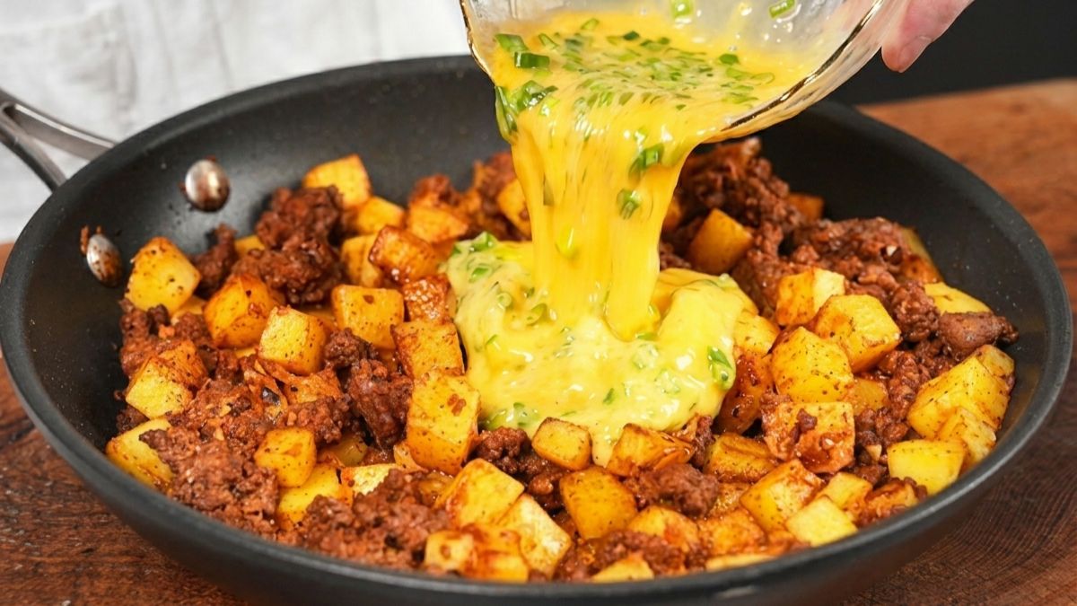 Batata com Carne Moída na Frigideira: Receita Rápida, Fácil e Deliciosa! 1 Batata com Carne Moída na Frigideira: Receita Rápida, Fácil e Deliciosa!