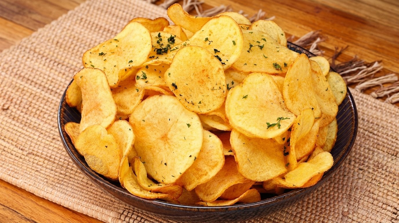 Batata Doce Frita Crocante e Sequinha (Batata Chips): Receita Simples e Perfeita! 1 Batata Doce Frita Crocante e Sequinha (Chips): Receita Simples e Perfeita!