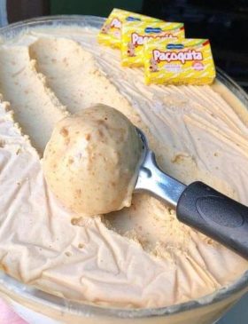 Sorvete de Paçoca Cremoso Muito Fácil