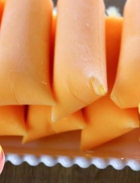 Geladinho de manga cremoso