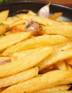 Batata frita na panela de pressão