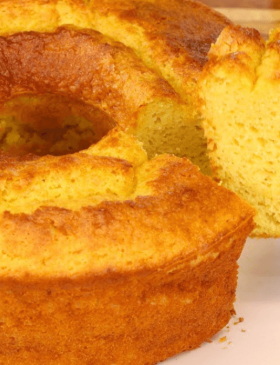 Bolo de Milho Super Fofinho feito com milho de latinha