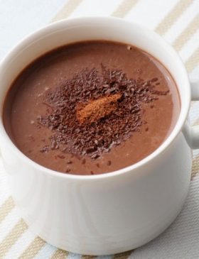 chocolate quente cremoso