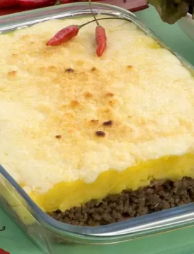 Escondidinho de Mandioquinha e Carne Moída